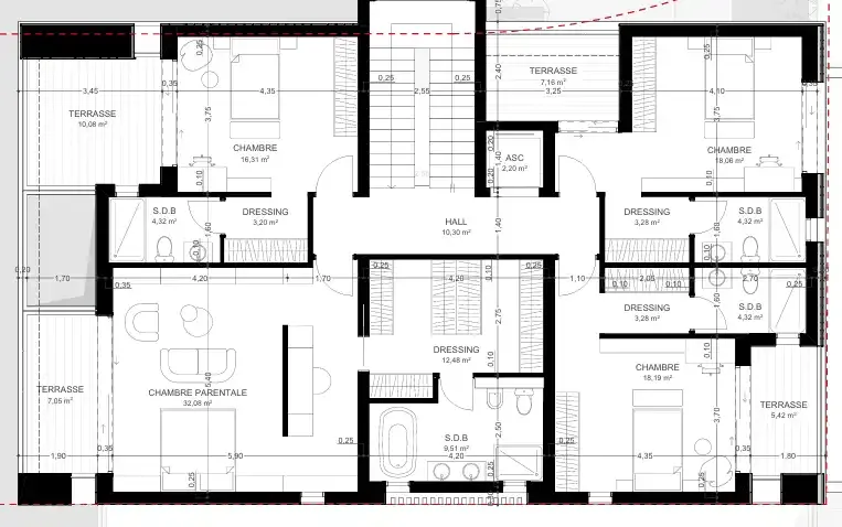 Plan 2D conception interstyle design